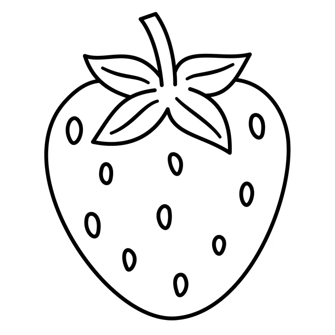Desenhos de morango para imprimir e colorir - educação infantil (página 1)